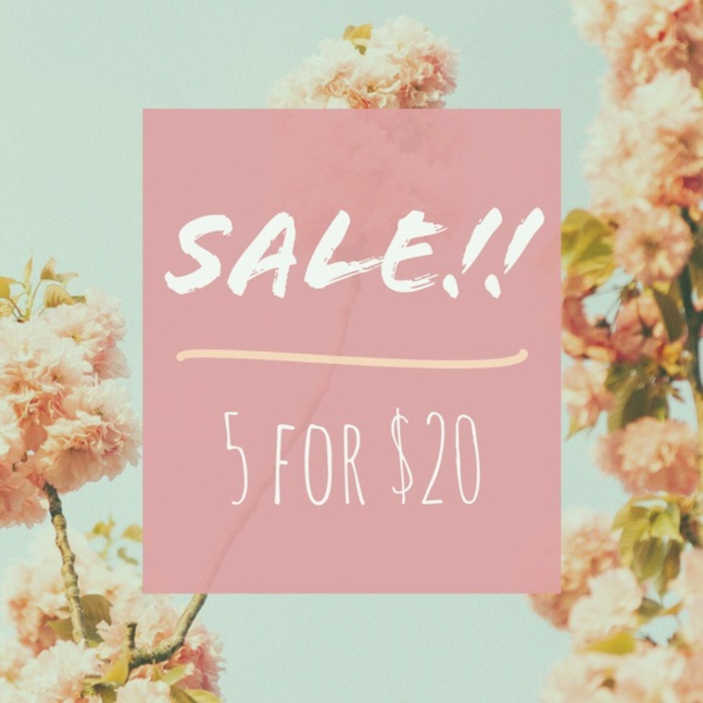 💥ALL ITEMS WITH 5/20 Bundle 5 for $20!💥